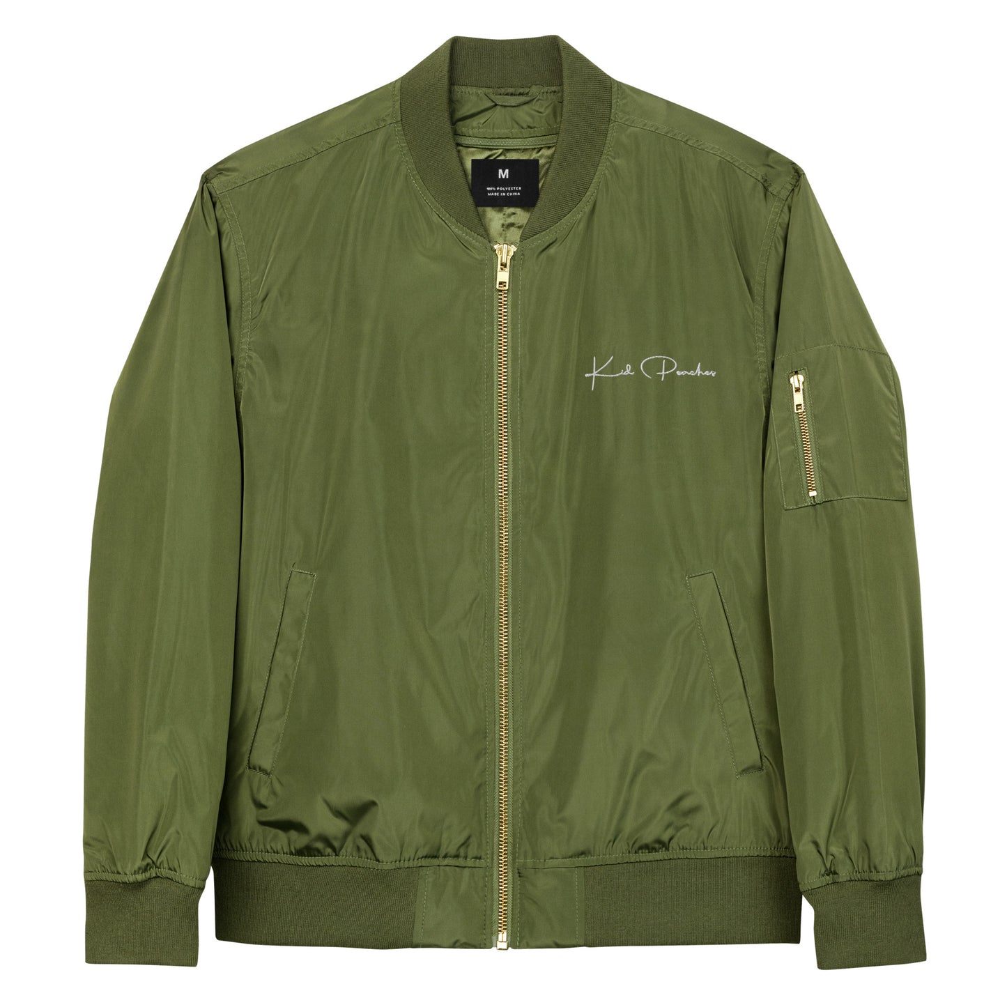 Army Recycled Bomber Jacket Front View