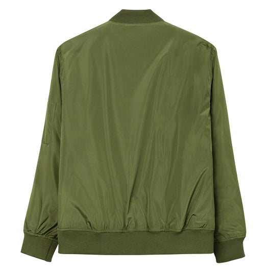 Army Recycled Bomber Jacket Back View