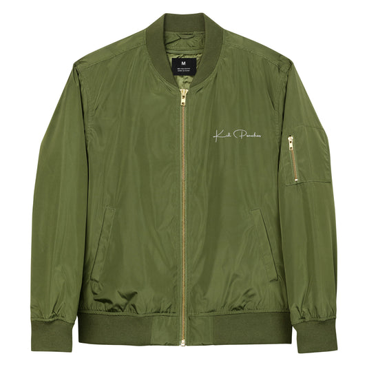 Army Recycled Bomber Jacket Front View