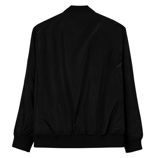 Black Recycled Bomber Jacket Black View