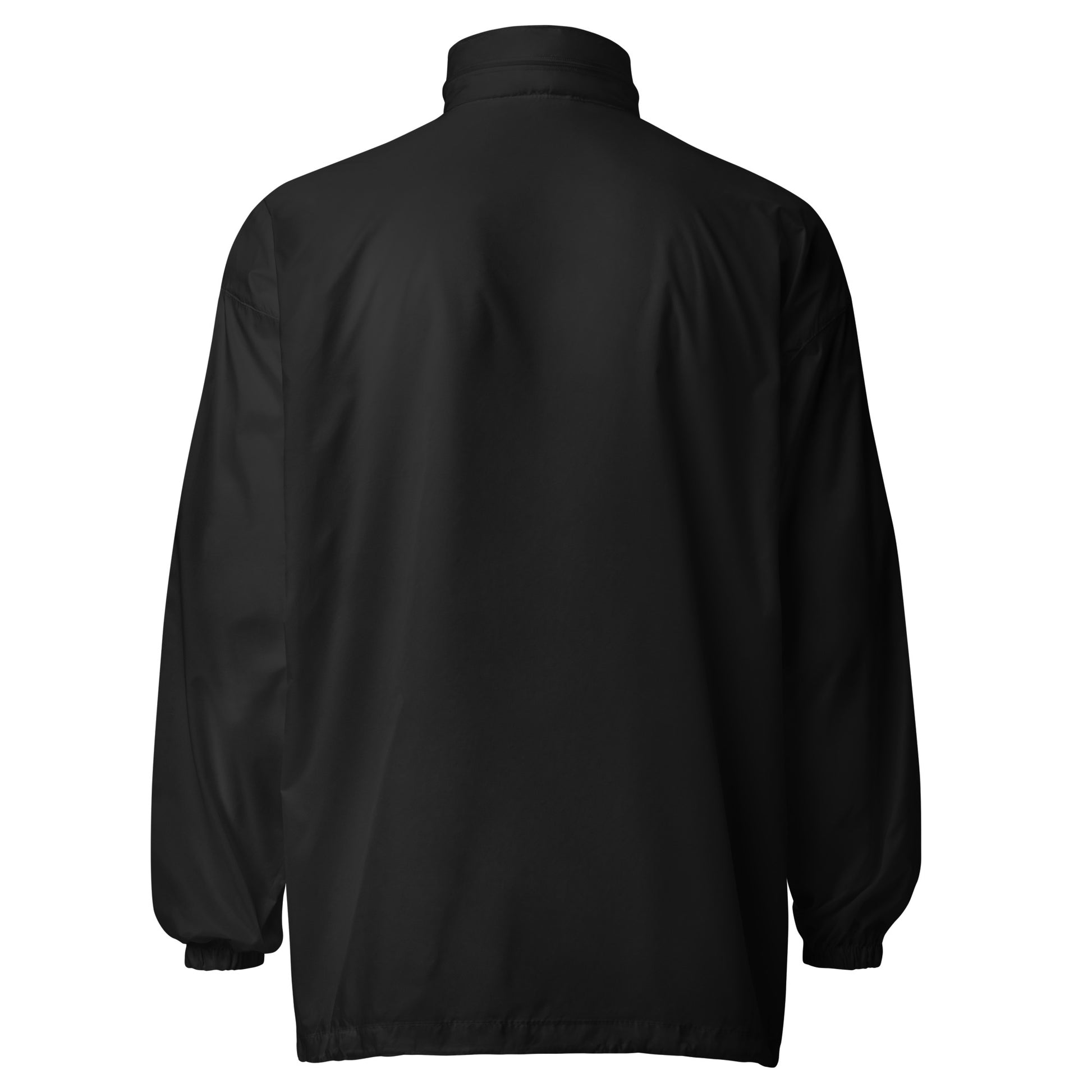 Black Windbreaker Back View
