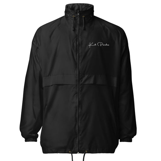 Black Windbreaker Front View