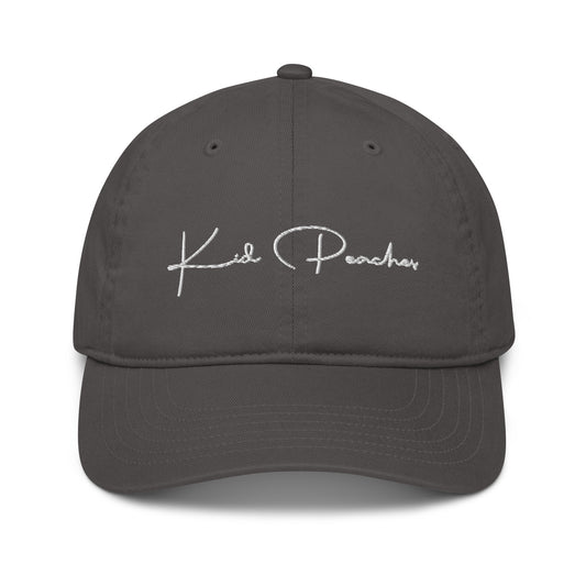 Charcoal Organic Baseball Cap Front View