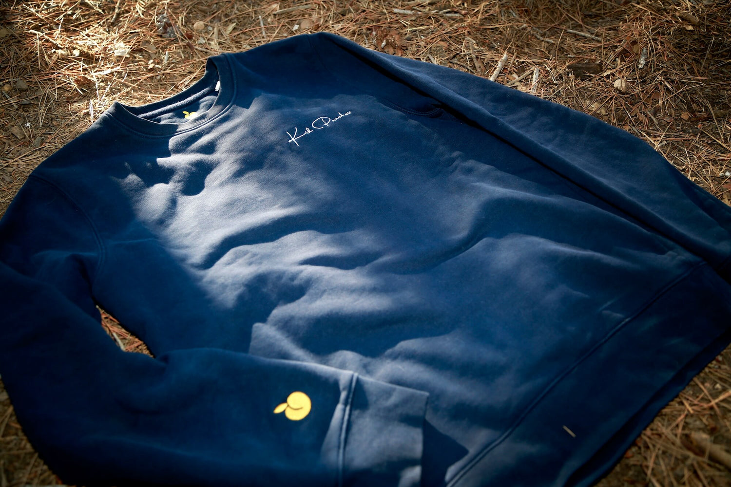 French Navy Eco Sweatshirt Forest Shot