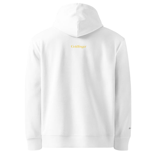 Goldfinger - White Essential Eco Hoodie Back View