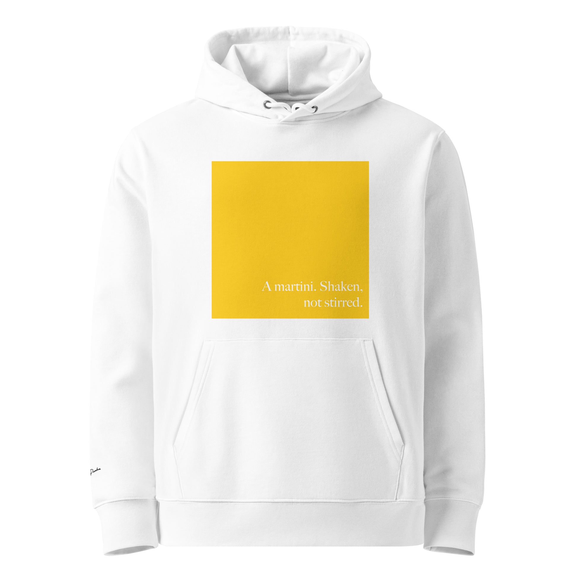 Goldfinger - White Essential Eco Hoodie Front View