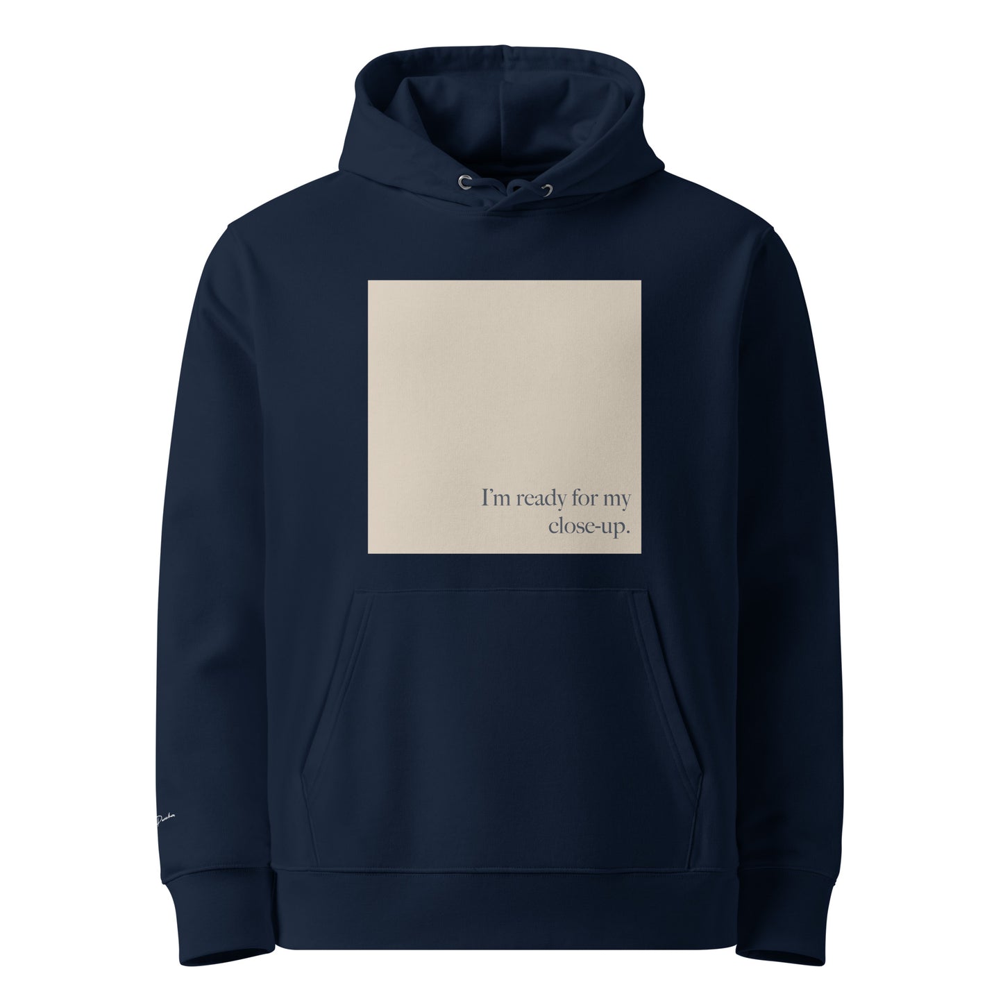 Sunset Blvd. - White Essential Eco Hoodie Front View
