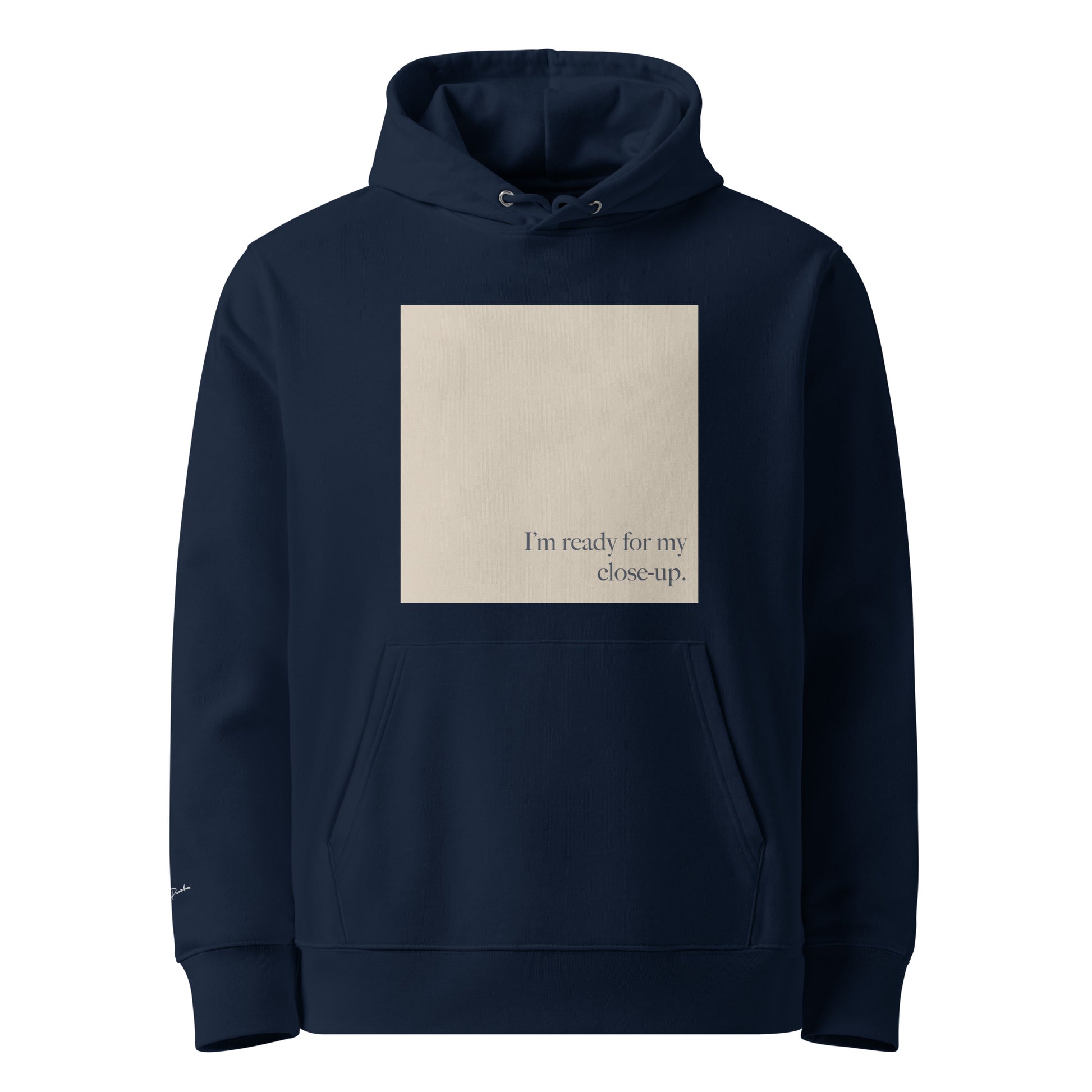 Sunset Blvd. - White Essential Eco Hoodie Front View
