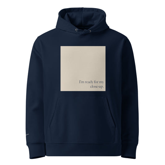 Sunset Blvd. - White Essential Eco Hoodie Front View