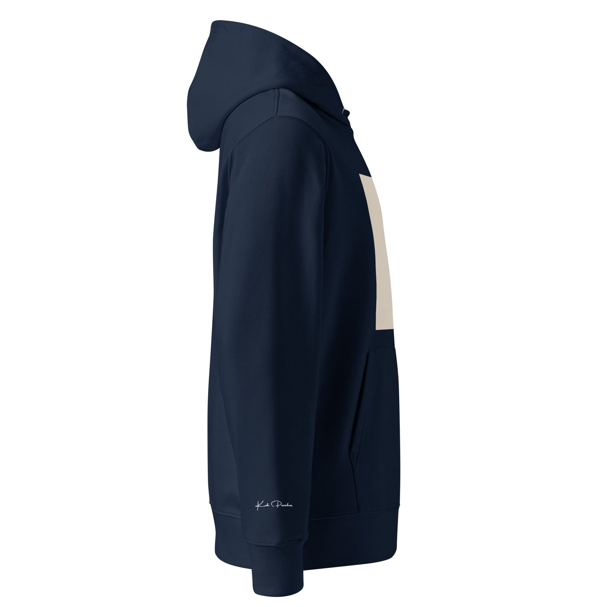 Sunset Blvd. - White Essential Eco Hoodie Right View