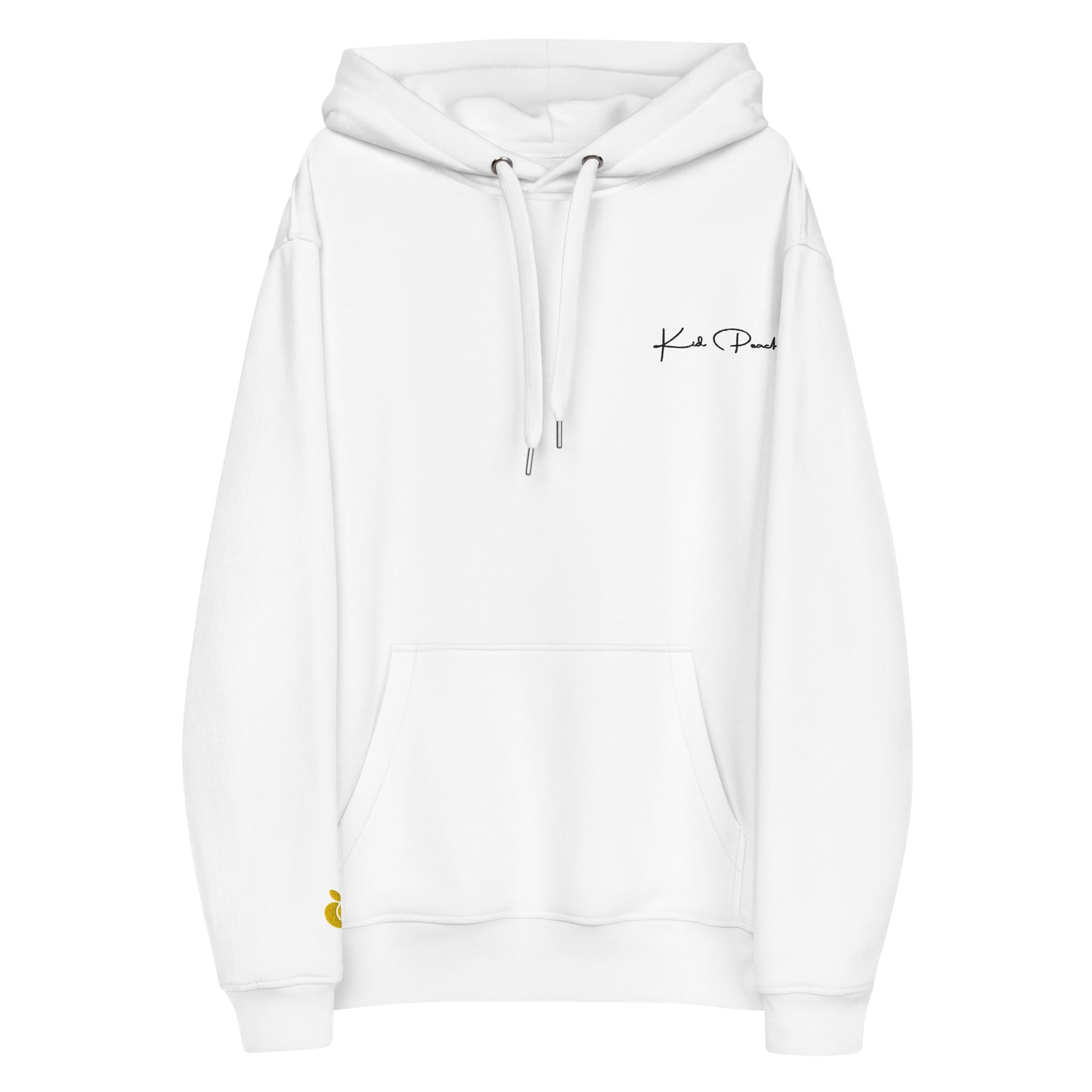 White Eco Hoodie Front View