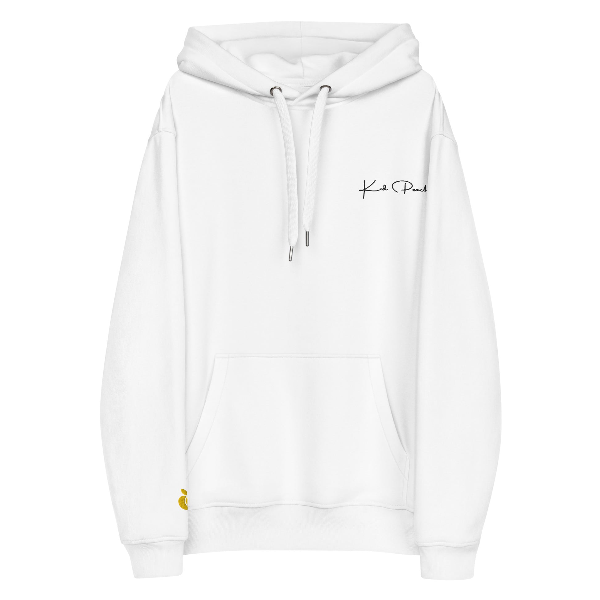 White Eco Hoodie Front View