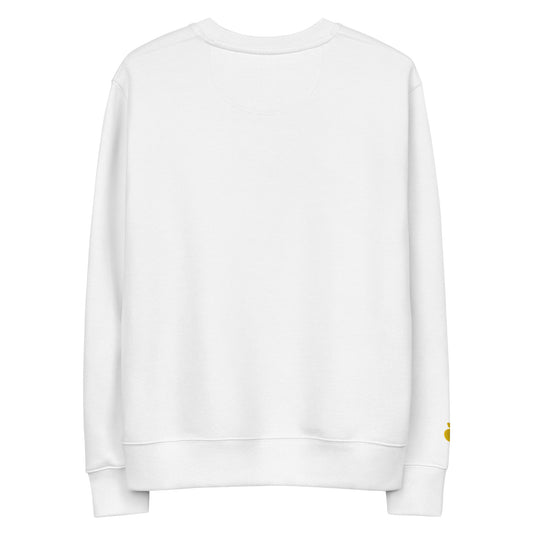 White Eco Sweatshirt Back